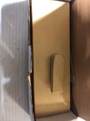 Emtek 222203US4 Modern Rectangular Barn Door Privacy Lock and Flush Pull - Satin Brass