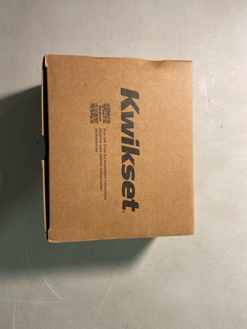 Kwikset 740MILSQT-514S 740MILSQT-S Milan Single Cylinder Keyed Entry Door Lever Set with Square Rose