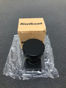 Kwikset Pismo Square Matte Black Half-Dummy Door Knob-788PSK SQT 514