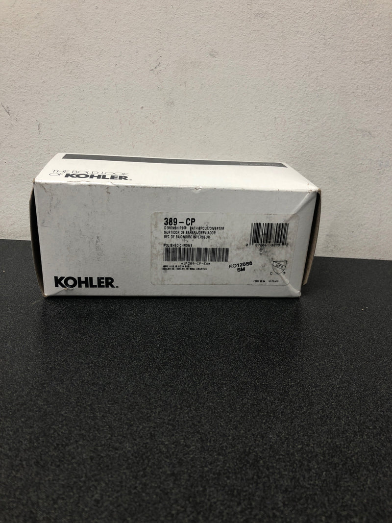 Kohler k-389-CP Classic 4-7/16 Inch Diverter Wall Mounted Tub Spout with NPT Connection - Polished Chrome