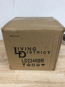 Elegant Lighting LD2246BR Destry Single Light 9" Wide Mini Pendant with Clear Glass - Brass / Clear