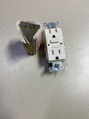 Lutron SCR-15-GFST-BI Claro 15-Amp Tamper Resistant Duplex Receptacle, Biscuit (SCR-15-GFST-BI)