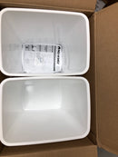 Rev-A-Shelf RV-18PB-2 S Classic 22" Chrome Steel Pull Out Waste Containers - White
