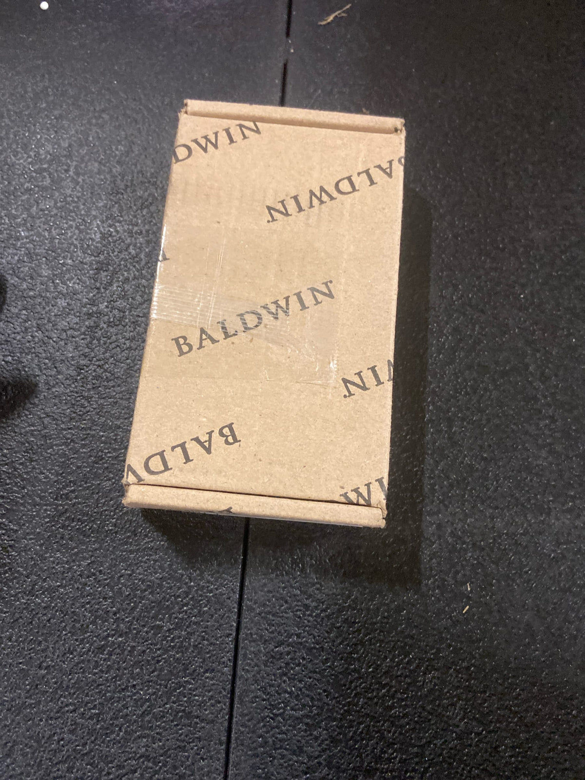 Baldwin 1035031I 3-1/2" Wide Plain Bearing Square Corner Mortise Door Hinge from the Estate Collection - Single Hinge - Non-Lacquered Brass