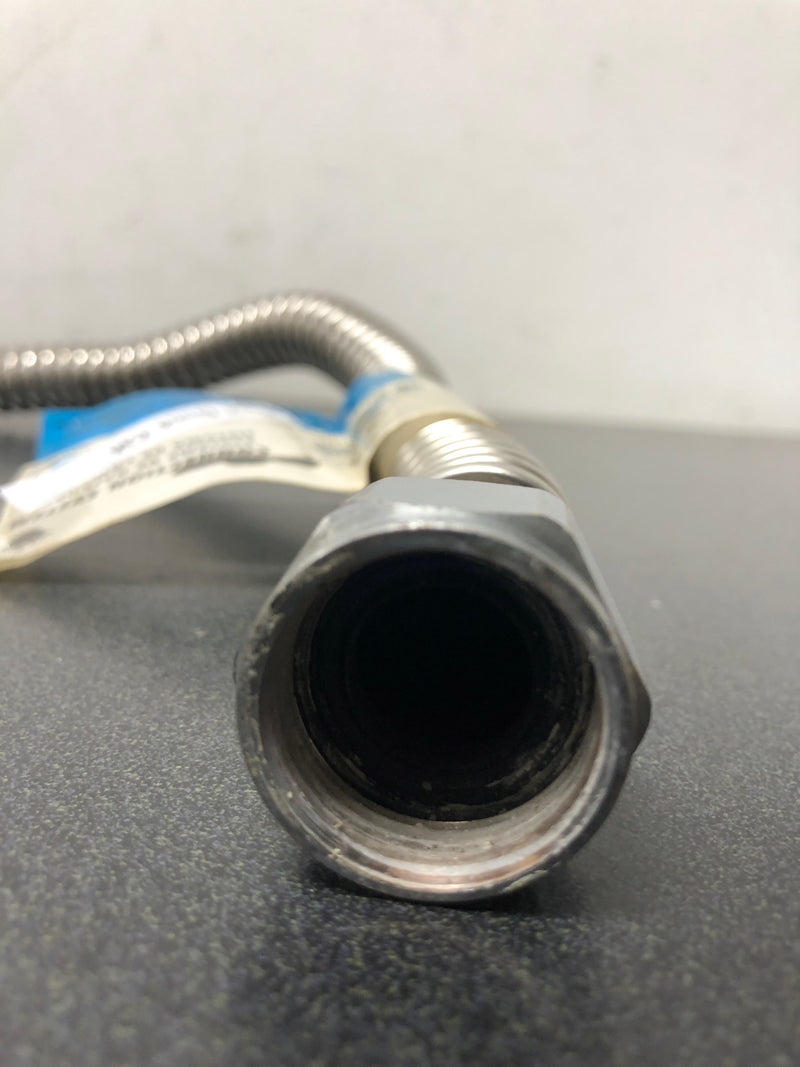 SharkBite SS3088FLEX24LF 3/4" x 3/4" FIP, 24" Corrugated Flexible Water Heater Connector - Stainless Steel