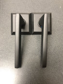 Emtek 505HLOUS19 Helios Reversible Non-Turning Two-Sided Dummy Door Lever Set from the Brass Modern Collection - Flat Black