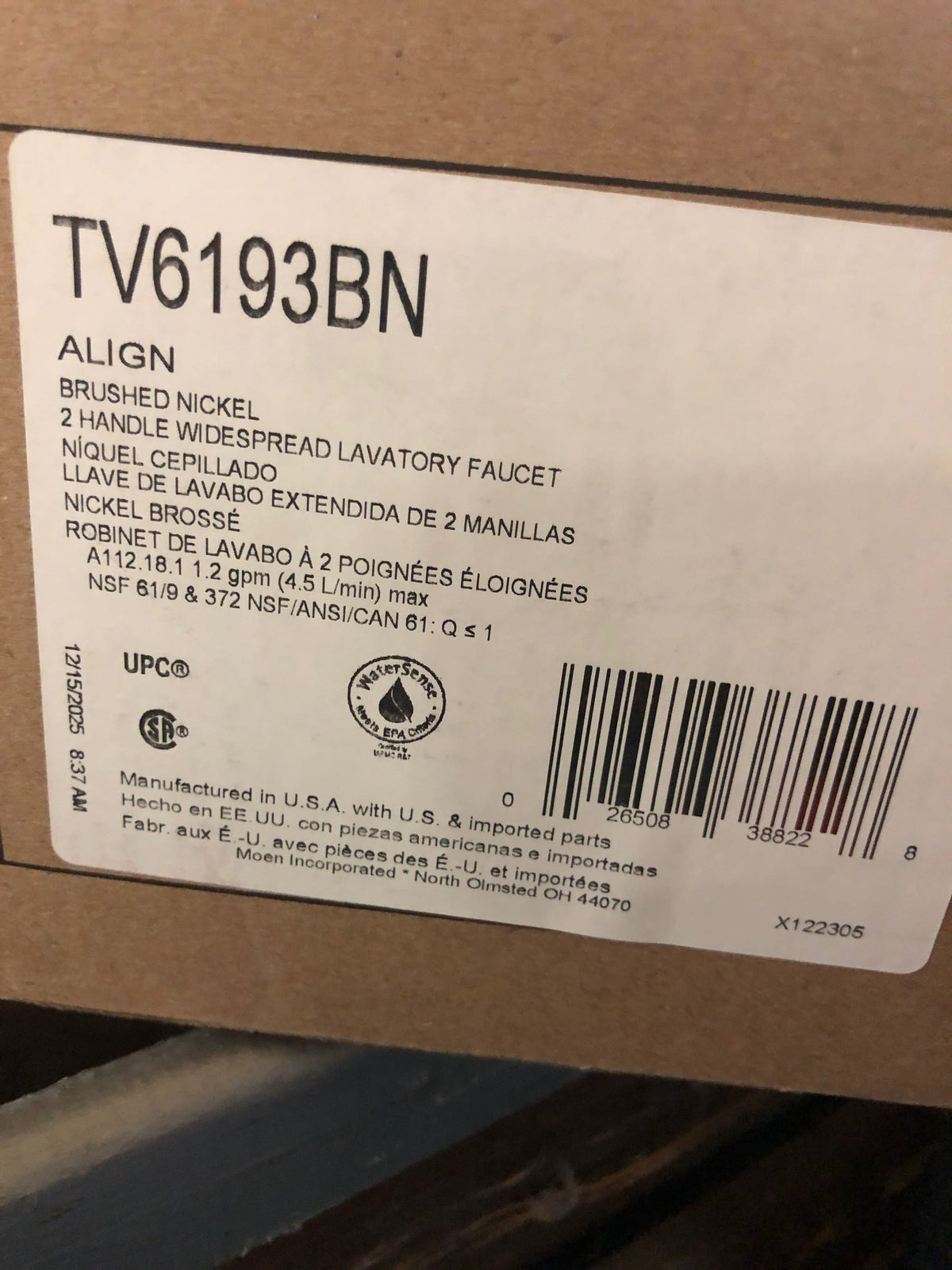 Moen TV6193BN Align 1.2 GPM Widespread Bathroom Faucet with Pop-Up Drain Assembly - Brushed Nickel