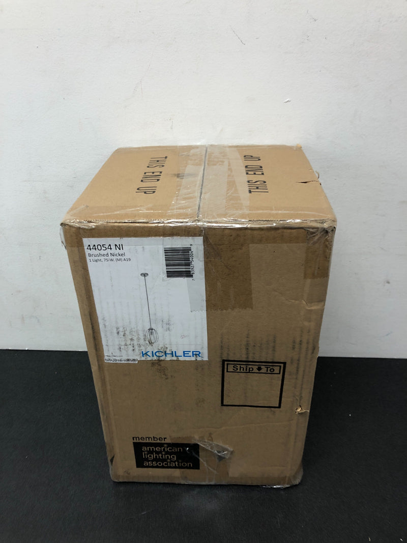 Kichler 44054NI Tao Single Light 8" Wide Mini Pendant - Brushed Nickel