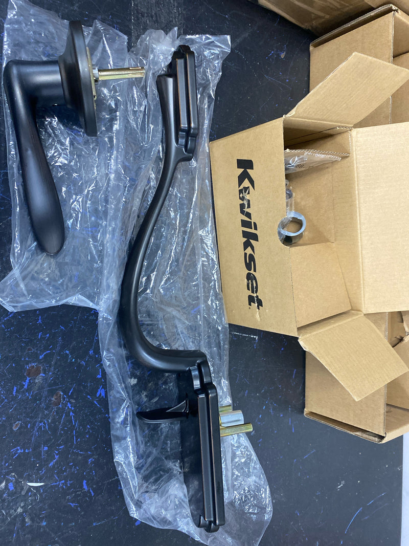 Kwikset 815ANXTNL-RH Arlington Lower Handleset with Tustin Interior Lever for use Deadbolts - Right Handed - Venetian Bronze