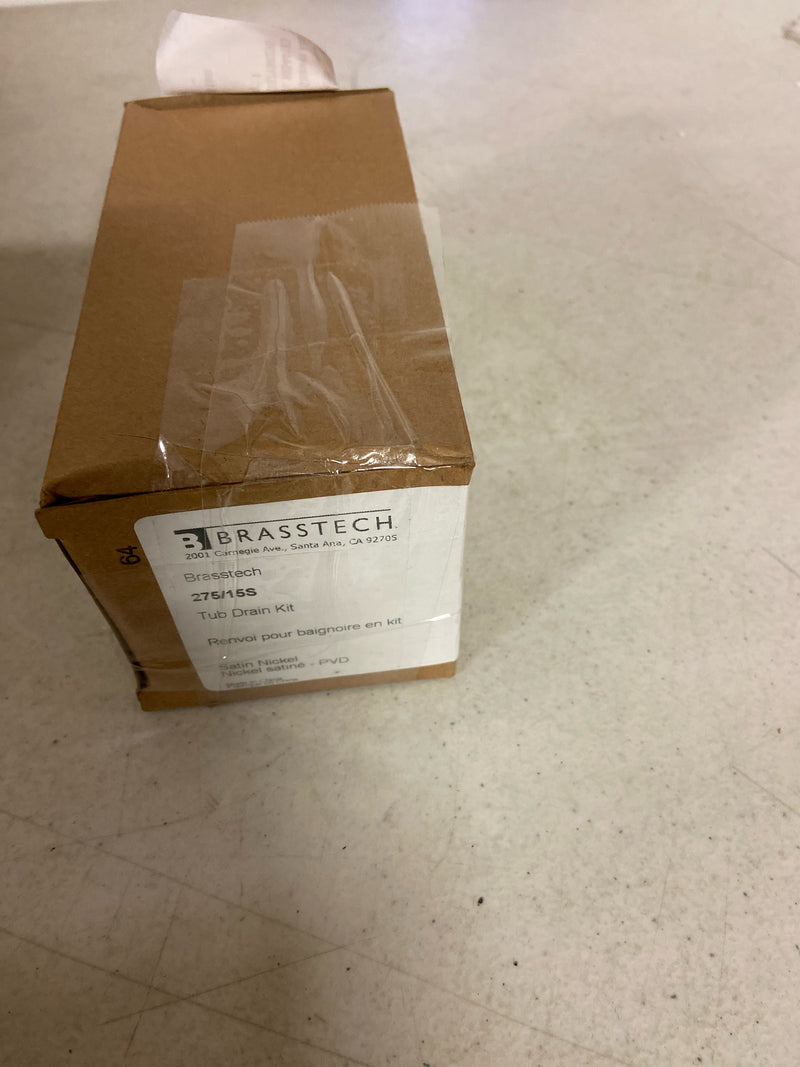 Brasstech 275/15S 3" Solid Brass Trip Lever Drain Kit - Satin Nickel