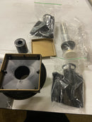 Infinity Drain LTD5-2I SB 5" x 5" LTD 5 Center Drain Kit with Cast Iron Drain Body, 2" Outlet - Satin Bronze
