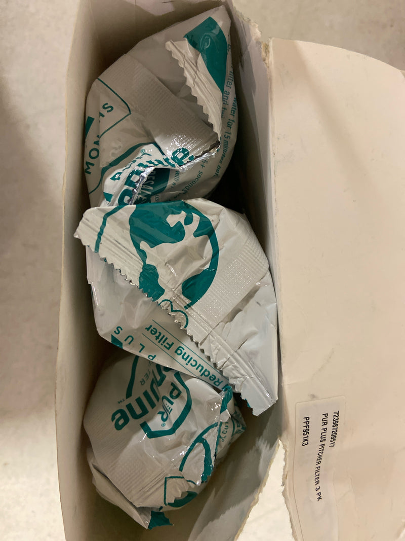 Pur PPF951K3 PLUS Water Pitcher Replacement Filters with Lead Reduction Water Filter Cartridge (3-Pack)