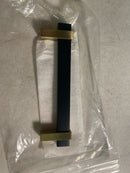 Amerock BP36724MBBBZ Mulino 5-1/16 Inch Center to Center Bar Cabinet Pull - Matte Black / Golden Champagne