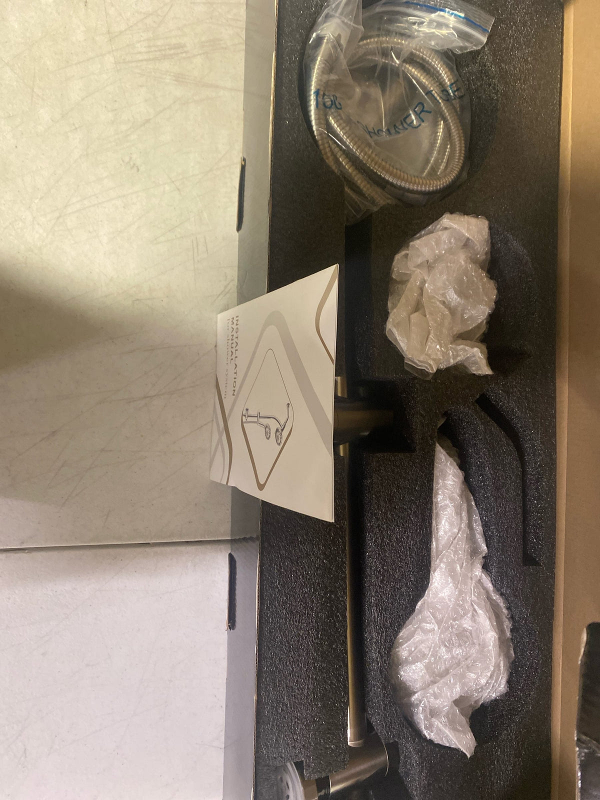 NIB Lordear Dual Bathroom Heads- SLF16002 Sliding Rail Shower Set