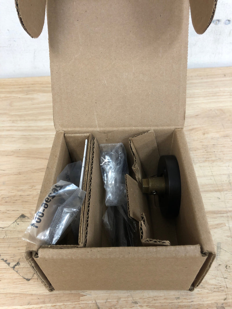 Baldwin HDTUBRCRR112 Reserve Half Dummy Tube with Contemporary Round Rose, Aged Bronze Finish, Right Hand