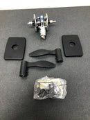 Schlage FC21PEN622GEE Custom Pennant Passage or Privacy Door Lever Set with Greene Trim - Matte Black