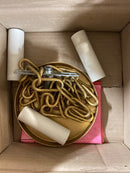 Troy Lighting F1812-VGL Adrienne 3 Light 12" Wide Taper Candle Multi Light Pendant - Vintage Gold Leaf