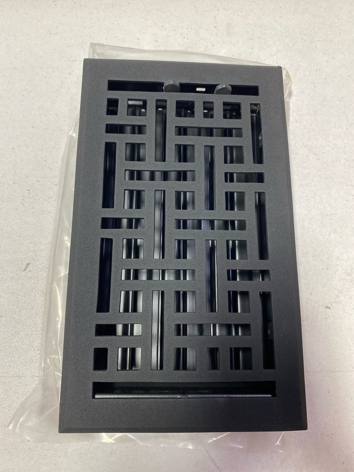 Signature Hardware 393403 Cast Iron Floor Register - 6" x 10" - Black
