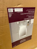 Home decorators collection 2669-2436 24 in. W x 36 in. H Rectangular Plastic Framed Wall Bathroom Vanity Mirror in Silver (Screws Not Included)