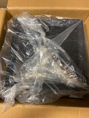 Jushua Z111204 4-Light Farmhouse Black Gold Metal Rustic Chandelier, Hanging Ceiling Light, Pendant Light Fixture