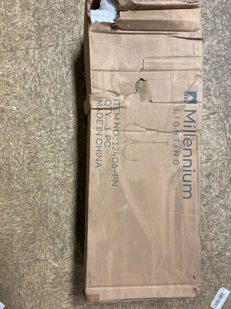 Millennium lighting 12406-PN Huxley 29.1 in. 6-Light Polished Nickel Chandelier