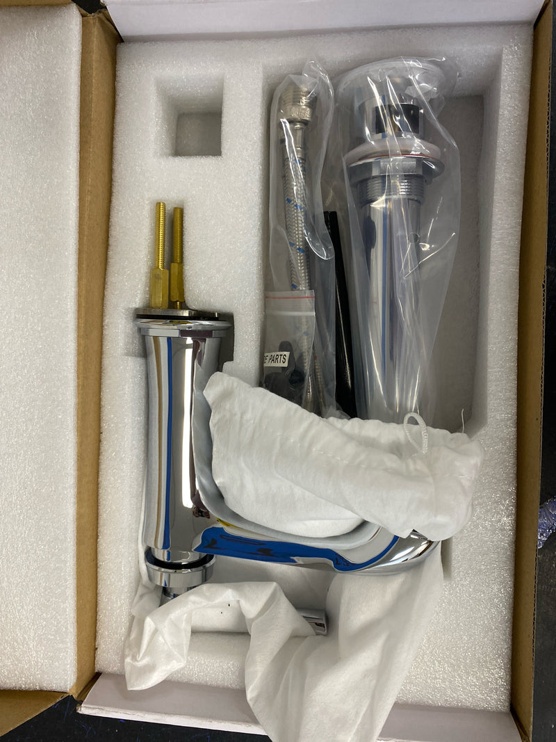 Signature Hardware 433248 Cooper Single Hole Bathroom Faucet with Pop-Up Drain Assembly - Chrome