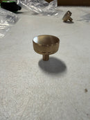 Emtek 86655.CCKUS4.KNKUS4 Knurled 1-1/4 Inch Mushroom Cabinet Knob with Conical Stem from the SELECT Collection - Satin Brass / Satin Brass Stem