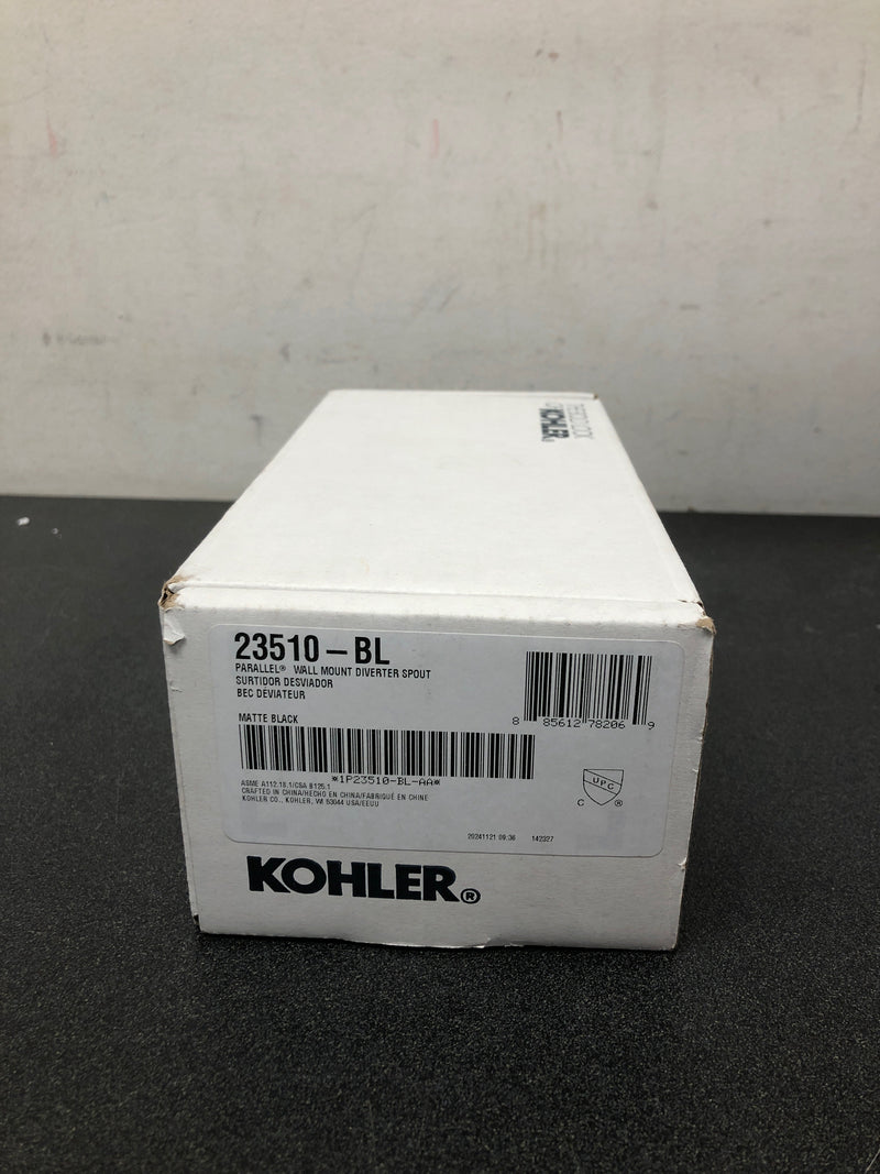 Kohler K-23510-BL Parallel 6-1/4" Integrated Diverter Tub Spout - Matte Black