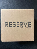 Baldwin Half Dummy Federal Lever and Traditional Square Rose Satin Brass Finish