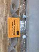 Justice Design Group FSN-8444-30-FRCR-CROM Fusion 4 Light 34" Wide Bathroom Vanity Light with Oval Frosted Crackle Shades from the Era Series - Polished Chrome