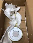 Arnsberg 225870108 Contemporary Modern LED Wall Sconce from Dessau Turbo Collection Antique Finish, Satin Brass