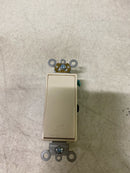 Leviton 15-Amp 120/277-Volt Decora Plus Rocker 3-Way AC Quiet Switch, 5693-2T, Light Almond