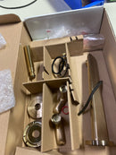 Axor 49483141 Citterio C Two Handle Wall Mounted Tub Filler with Cubic Cut Handle - Less Rough In - Brushed Bronze