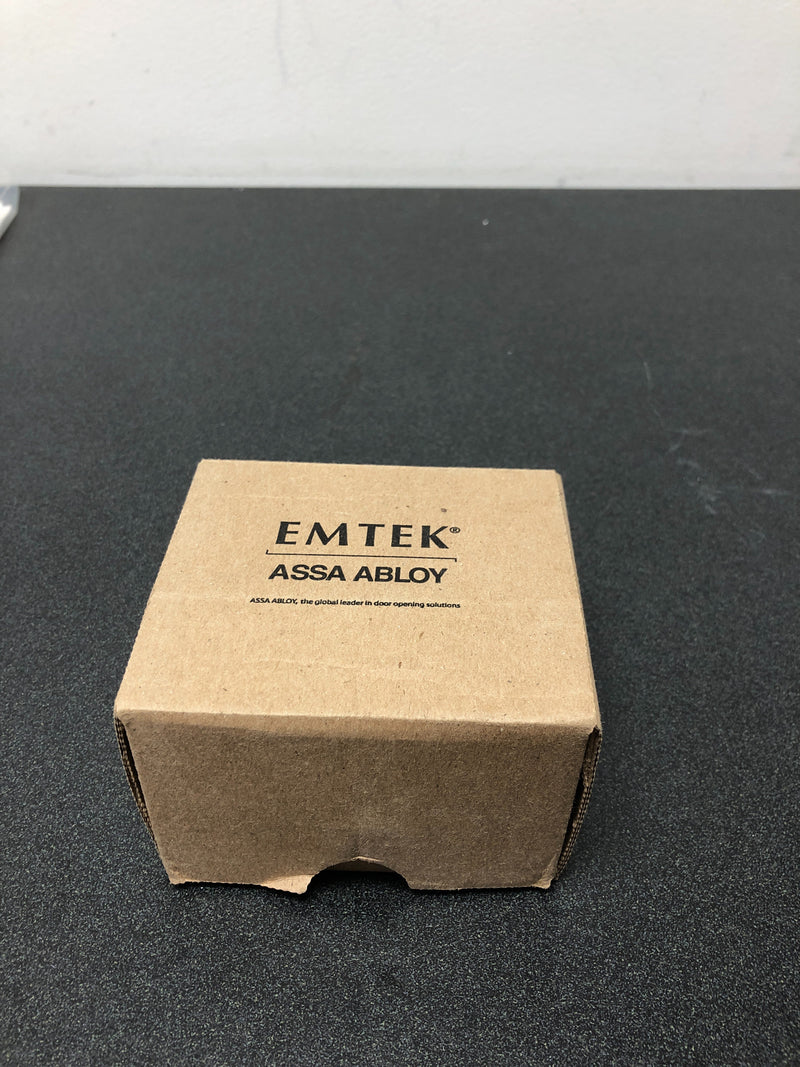Emtek 8369US19 Square Style Brass Modern Double Cylinder Deadbolt - Flat Black