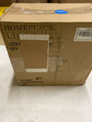 Homeplace lighting 146921MB-533 14 in. W x 9.5 in. H 2-Light Vanity Light in Matte Black with Clear Seeded Glass