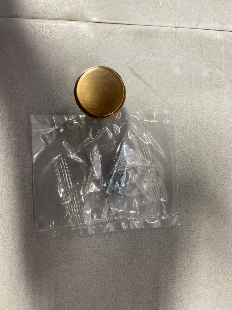 Belwith Keeler B077459-CBZ Brownstone 1-1/4" Stepped Round Cabinet Knob / Drawer Knob - Champagne Bronze