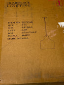 Capital Lighting 325717AD Single Light 15" Tall Pendant with Clear Water Glass Shade - Aged Brass