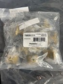 Franklin Brass Asymmetric Notched Cabinet Knob, Brushed Brass, 1-1/4 in (32mm) Dresser Drawer Pull, 10 Pack, P40825K-117-C