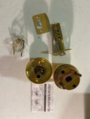 Sure-Loc ZH101-RD SB Zurich Passage Door Knob Set with Round Rose - Satin Brass