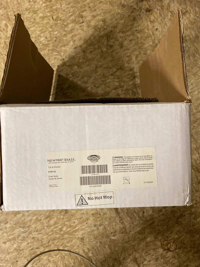 Newport Brass 278P-02 Decorative Drains PVC 4" IPS Shower Drain Body - N/A