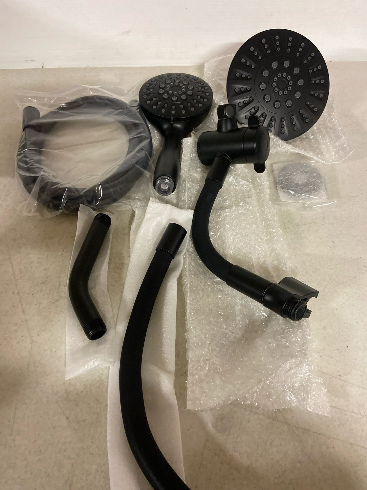 Keeney Mfg Shower Faucet Kit, Matte Black, Wall