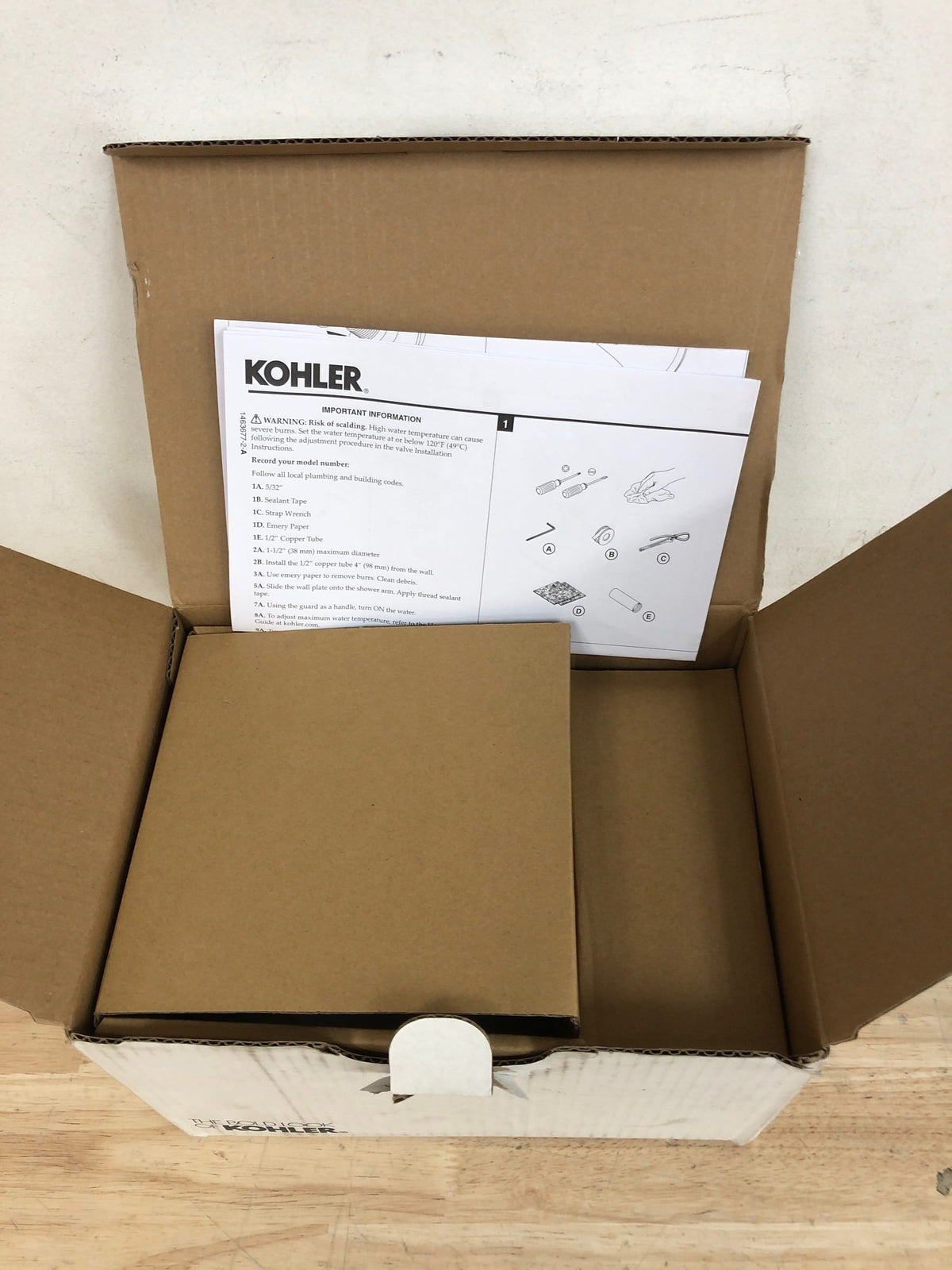 Kohler K-TS23950-4-BN Simplice Pressure Balanced Valve Trim Only with Single Lever Handle - Less Rough In - Vibrant Brushed Nickel
