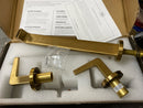 Signature Hardware SHDRWMTFBG Drea Wall Mounted Tub Filler - Brushed Gold
