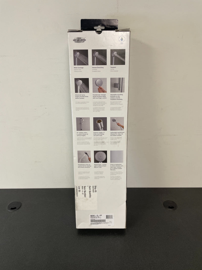 KOHLER Awaken Polished Chrome 3-Spray Handheld Shower 1.75-GPM (6.6-LPM)