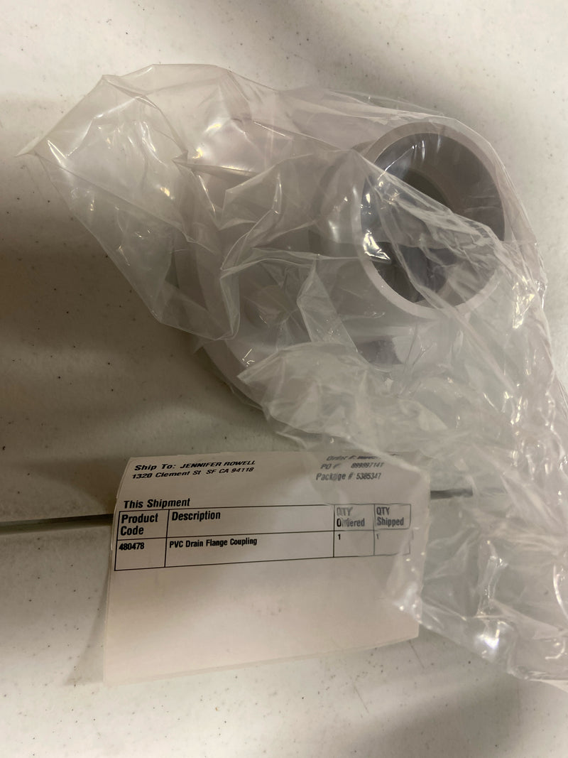Signature Hardware 399922 PVC Drain Flange Coupling - N/A