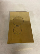 Swiss Madison Well Made Forever Wall Mount Actuator Flush Push Button Plate in Brushed Brass (SM-WC001Z)