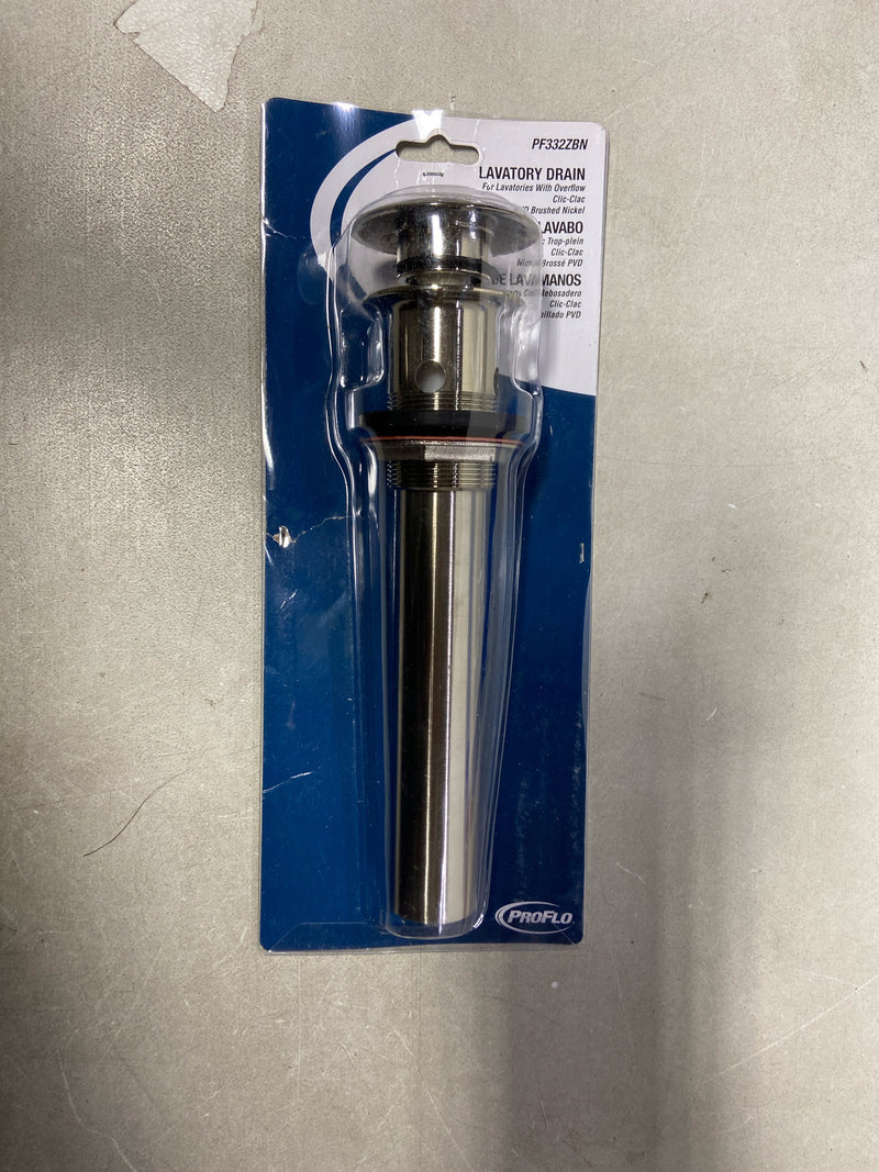 PROFLO PF332BN 1-1/2" Pop-Up Drain Assembly - Brushed Nickel