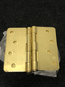 Deltana S44r53-bt Radius Hinge, Bright Brass