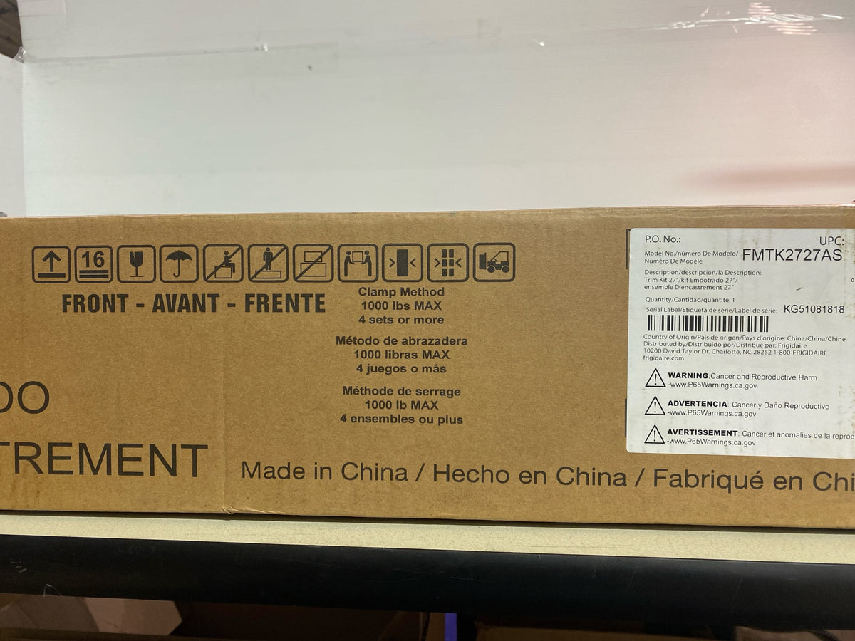 Frigidaire FMTK2727AS 27" Microwave Trim Kit - Stainless Steel