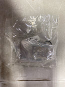 Viaggio QADMHMQAD_SD Quadrato Hammered Solid Brass Non-Turning One-Sided Dummy Door Knob with Backplate - Satin Black